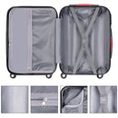 Set 3 Valigie Rigide con Ruote Easy Roll Trolley Bagaglio da Viaggio Blu Navy      