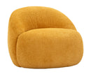 Poltrona Ginevra Senape 81x78x64 cm in Compensato e Spugna e Poliestere Senape      