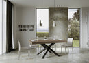 Tavolo Allungabile 200-460x90x77 cm Volantis Premium Tortora Telaio Antracite 
