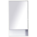Specchio Armadietto da Bagno Pensile Bianco 50x90x12 cm 