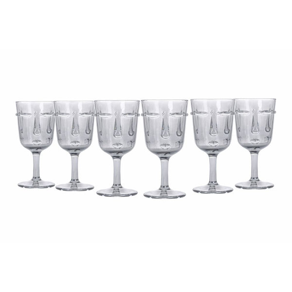online Set 6 Calici Vino Vis à Vis in Vetro VdE Tivoli 1996 Trasparente