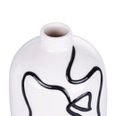 Vaso con Viso Ø12,4x25 cm  in Ceramica VdE Tivoli 1996 Vis a Vis