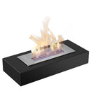 Camino Bruciatore a Bioetanolo da Tavolo 49x21,5 cm Flig Jacksonville Nero