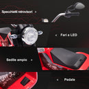 Moto Elettrica per Bambini 6V 3 Ruote Rossa
