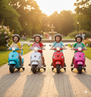 Piaggio Vespa GTS Elettrica 12V con Bauletto per Bambini Bianca