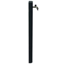 Fontana a Muro da Giardino Con Rubinetto 18x6x100 cm In Acciaio Antracite