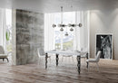 Tavolo 160x90x77 cm Tavolo Karamay Fix Bianco Frassino
