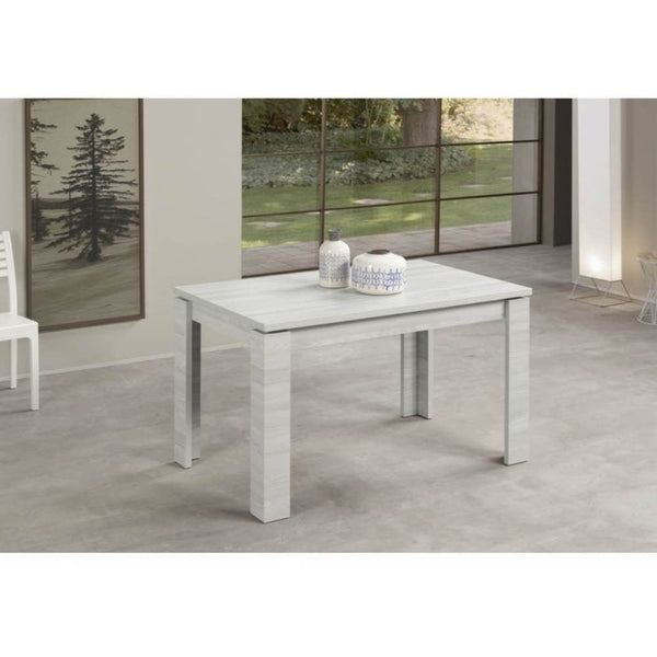 sconto Tavolo allungabile 140/180x80x76 cm Maribor betulla bianco oliva