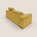 Divano Letto 3 Posti 220x100x95 cm in Tessuto Giallo
