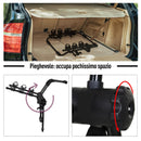 Portabici Posteriore da Auto in Acciaio per Trasporto di Max 3 Bici  Nero