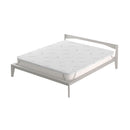 Topper Matrimoniale 160x190 cm Memory Sfoderabile Fodera Silver con Elastici in Poliestere e Fibra Bianco