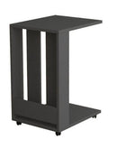 Tavolino da divano 37x45x67 cm Edi  porta pc e riviste antracite