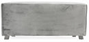 Panca in Velluto 100x48x44 cm Soriani Grigio Chiaro
