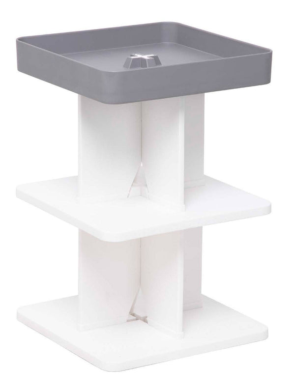 prezzo Tavolino Moderno 40x40x60,5 cm in Polipropilene Rigido Grigio
