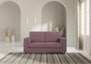 Divano 2 Posti 148x85x85 cm Marrak in Tessuto Prugna