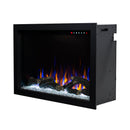 Camino Elettrico da Incasso 61,3x89,6x30,4 cm Effetto Fiamma 1500W Nepal 34 Nero