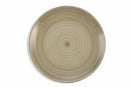 Set 6 Piatti Piani Ø27x3,5 cm in Gres Villa d'Este Home Tivoli Baita 2 Grigio e Blu