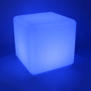 Lampada 12 Led Multicolor 30x30x30 cm in Polietilene Bianca