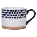Set 2 Tazze Ø10x8 cm in New Bone China VdE Tivoli 1996 Masai Blue