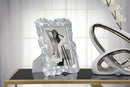 Cornice Lefy Silver 23x2,5x27,5 cm in Poliresina e Vetro