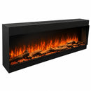 Camino Elettrico da Incasso a Parete Frontale 127x18x46 cm Detroit LED RGB e APP  