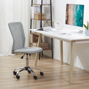 Sedia da Ufficio Ergonomica Senza Braccioli 43x58x90-100 cm in Tessuto a Rete Grigio 