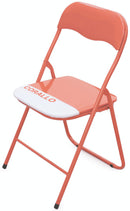 Set 6 Sedie Pieghevoli in Metallo Soriani Corallo