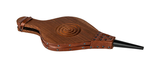Mantice 47xØ19x4 cm in Legno e Pelle Sintetica Color Legno e Marrone online