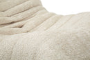 Poltrona Mask Bianca 103x100x80 cm in Spugna e Poliestere Bianco      