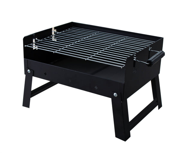 Barbecue a Carbone 50,5x34,5x31,5 cm Pieghevole in Acciaio Adventure Nero acquista