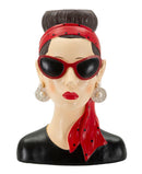 Vaso Donna Hollywood 21x16x27 cm in Resina Multicolor      