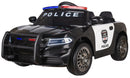 Macchina Elettrica Polizia per Bambini 12V Babyfun Police Nera