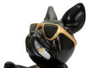 Decorazione Cane Ball Svuotatasche 18,5x20,5x20 cm in Resina Nero e Oro      