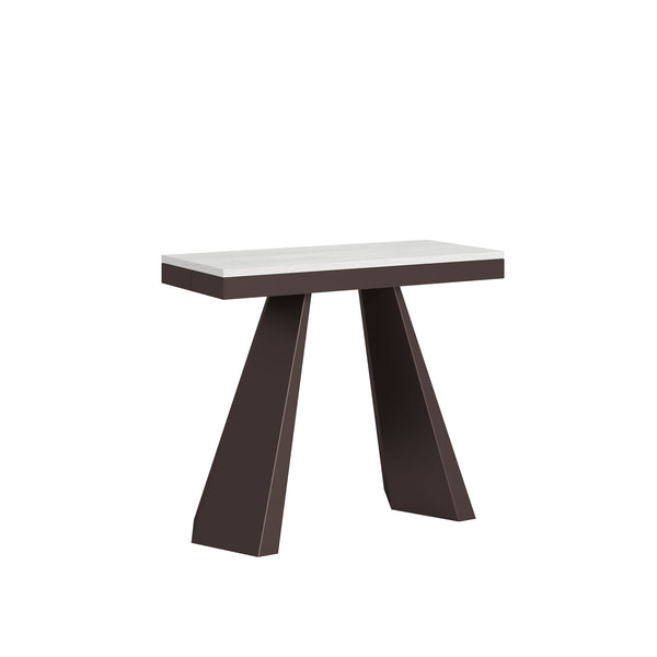 Consolle Allungabile 90-300x40x77 cm in Nobilitato Bianco online