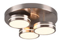Plafoniera da Interno a LED in Metallo Nichel Satinato 