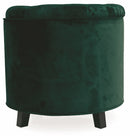 Pouf Poggiapiedi Contenitore Ø55x55 cm in Velluto Soriani Verde