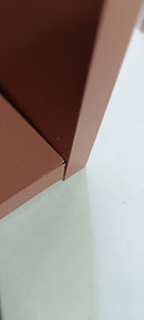 Cubo Composite con Mensola 35x35x35 cm in Compensato  Mattone Seconda Scelta