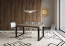 Tavolo Allungabile 160-264x90x77 cm Tecno Premium Tortora Telaio Antracite 