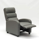 Poltrona Relax Reclinabile Manuale 69x91x102 cm in Similpelle Grigio