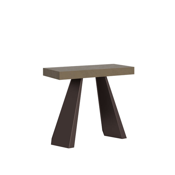 sconto Consolle Allungabile 90-300x40x77 cm Diamante Premium Tortora Telaio Orso