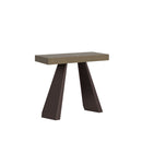 Consolle Allungabile 90-300x40x77 cm Diamante Tortora Telaio Orso 