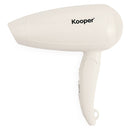Asciugacapelli Phon Pieghevole da Viaggio 1800W Kooper Mini Style Bianco