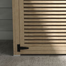 Armadio da Esterno a 2 Ripiani 127x65x159.5/168 cm in Legno di Abete 