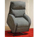 Poltrona Relax Elettrica Magnolia con Alzapersona Lift 1 Motore in Similpelle Nero