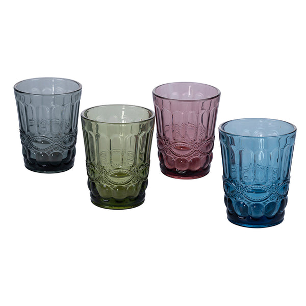 Set 4 Bicchieri Acqua Nobilis in Vetro VdE Tivoli 1996 4 Colori Differenti prezzo
