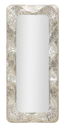 Specchio Argelux Rettangolare 70x6,5x160,5 cm in Ferro e Specchio e MDF Argento      