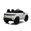 Macchina Elettrica per Bambini Licenza Land Rover Evoque 12V con Telecomando Bianco