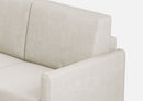 Divano 2 Posti 158x85x85 cm Karay in Tessuto Latte