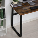 Scrivania da Ufficio Porta PC 120x60x74,5 cm in Acciaio  Nera