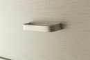 Cassettiera 5 Cassetti 68x40x101 cm in MDF Soriani Grigio Scuro e Bianca